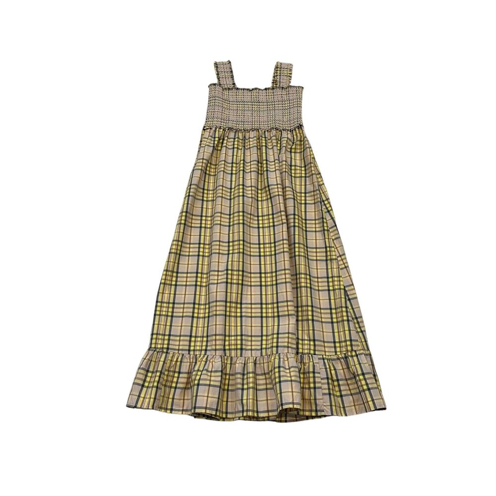 Rails Rumi Smocked Midi Dress in Sunflower Plaid Size S